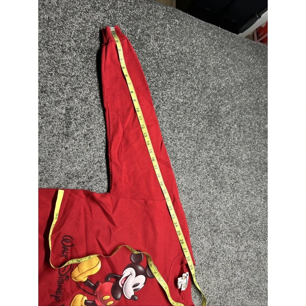 Disney World Kids XL Sweater Pullover Sweatshirt Red Mickey Mouse